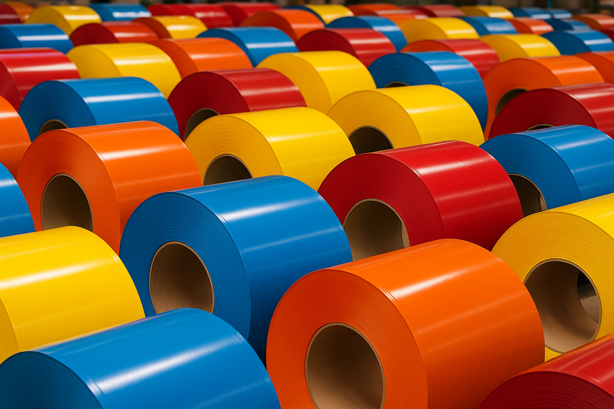 Kolorowe rolki folii – zdjęcie ilustracyjne